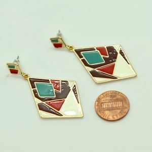 vintage earrings multiple color small party